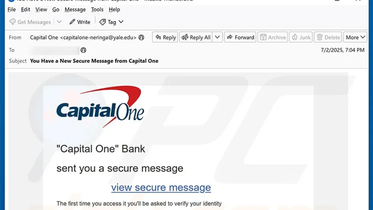 Why Some Scam Texts Succeed and How Scammers Adapt Over Time – Capital One scam text