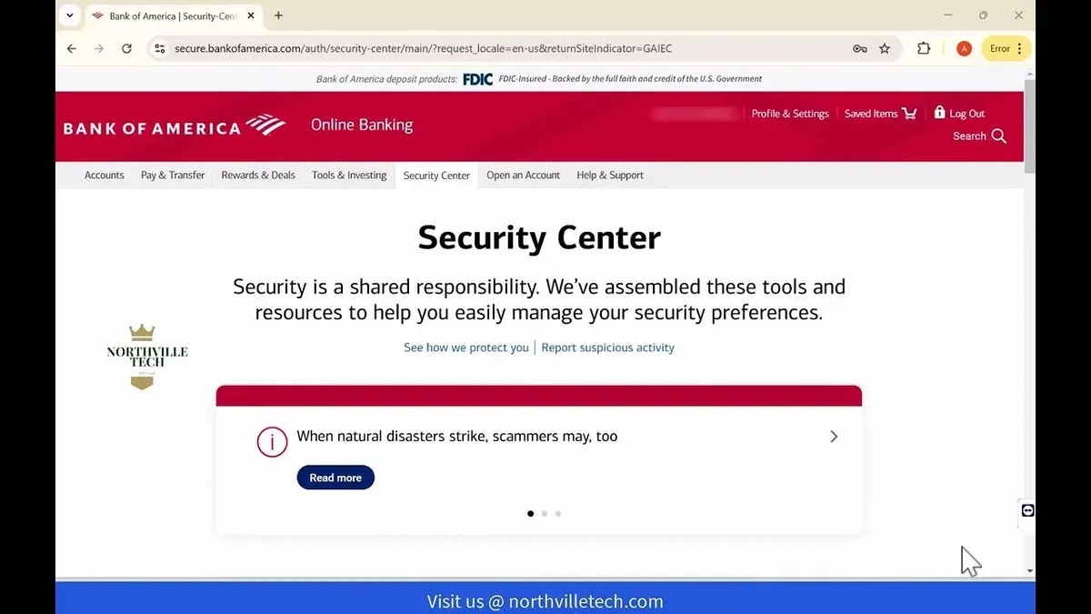 Managing and maintaining Bank of America two-factor authentication – Bank of America two-factor authentication setup