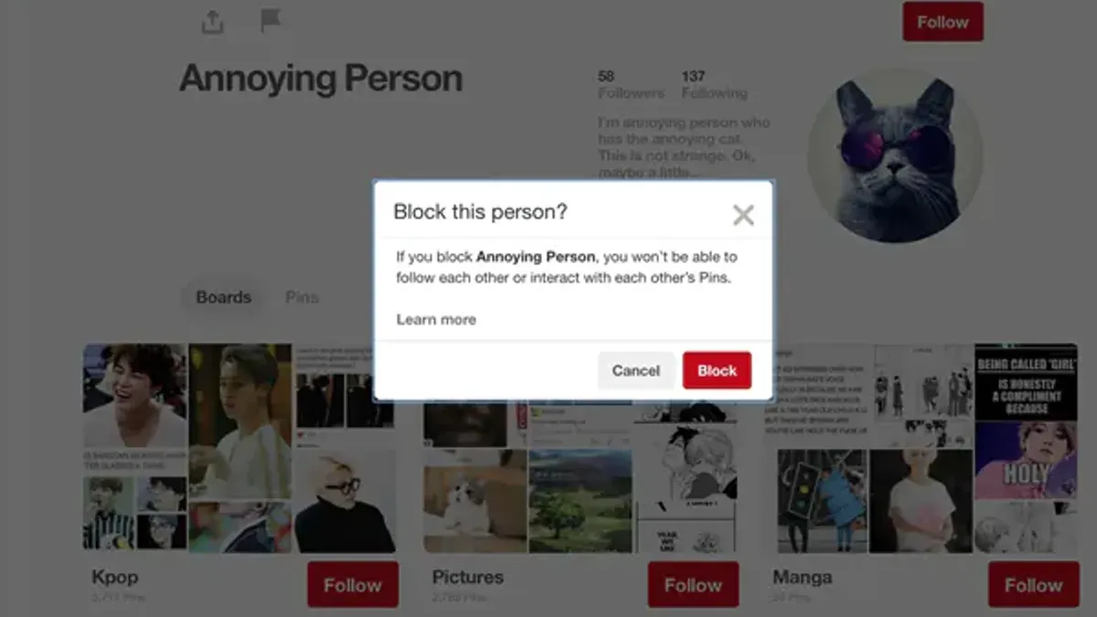 How to see blocked people on Pinterest – how to block someone on Pinterest