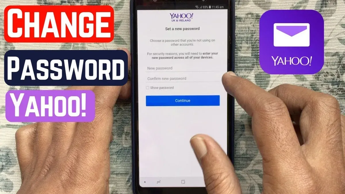How to change Yahoo Mail password on Android – how to change Yahoo Mail password