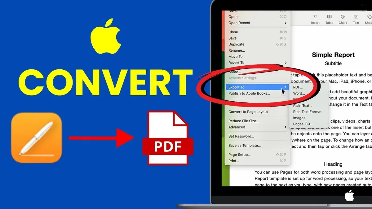 How to convert Pages to PDF on MacBook Air, MacBook, and MacBook Pro – how to convert Pages to PDF on Mac