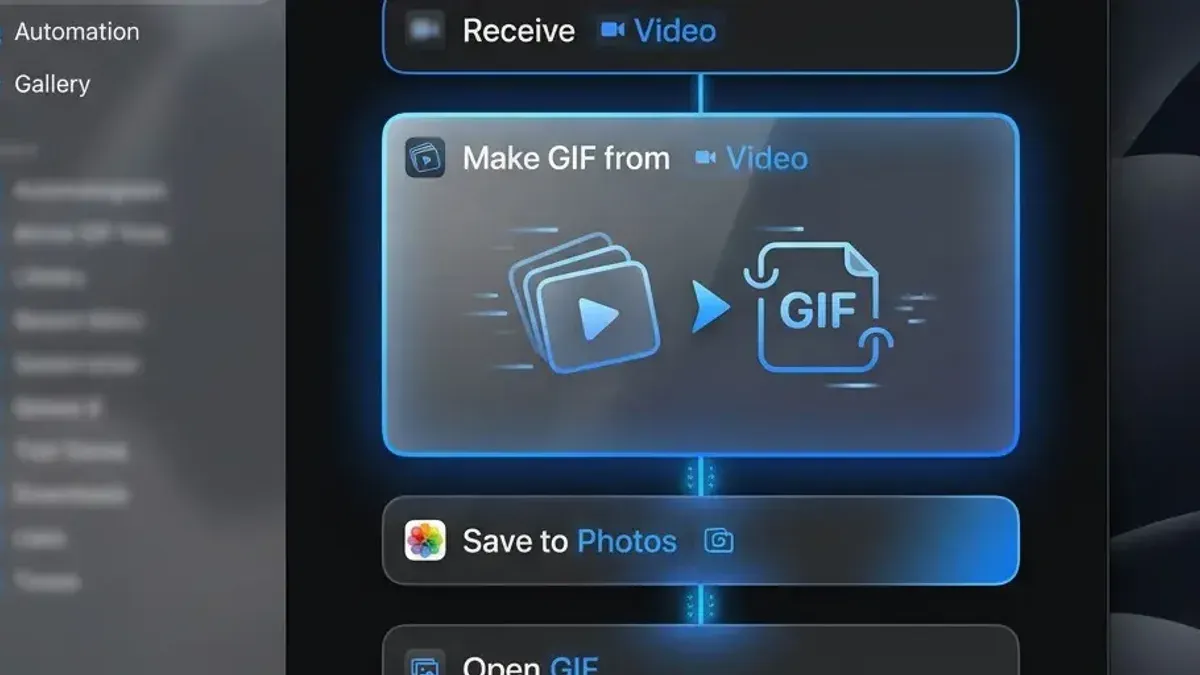 MacBook displaying how to convert video to GIF on Mac with software interface