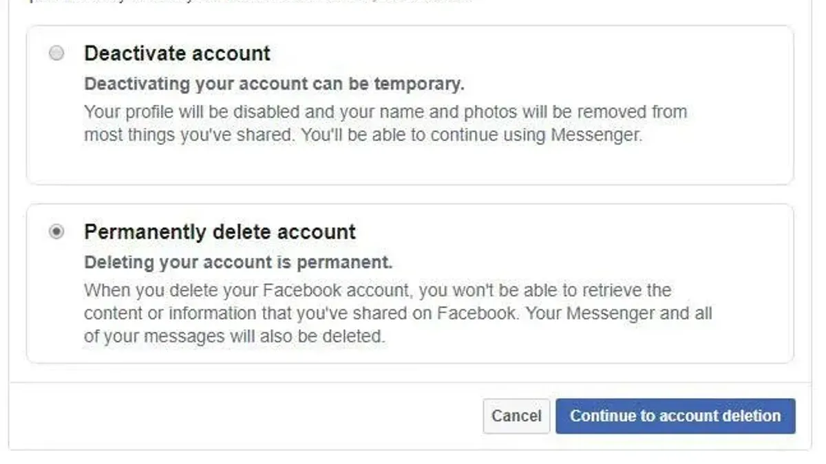 How to delete a Facebook account permanently without waiting 30 days – how to delete Facebook account permanently