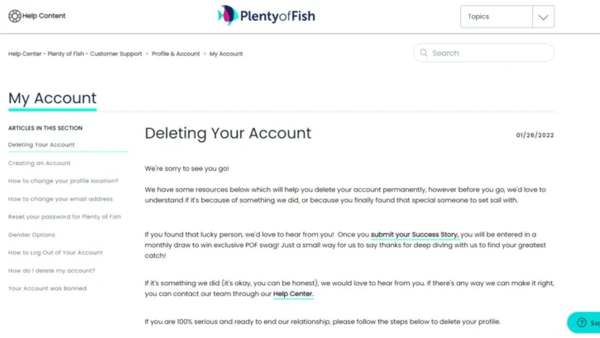 Troubleshooting common issues when deleting a Plenty of Fish account – how to delete Plenty of Fish account permanently