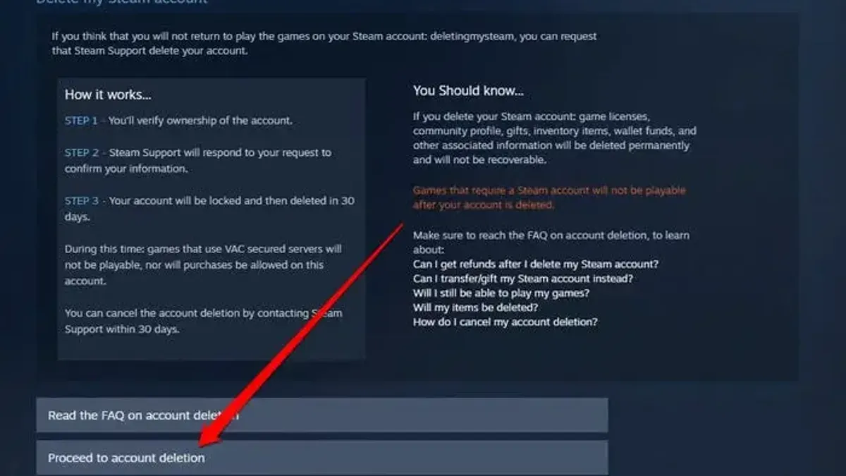 How to delete Steam games permanently from library and devices – how to delete Steam account permanently