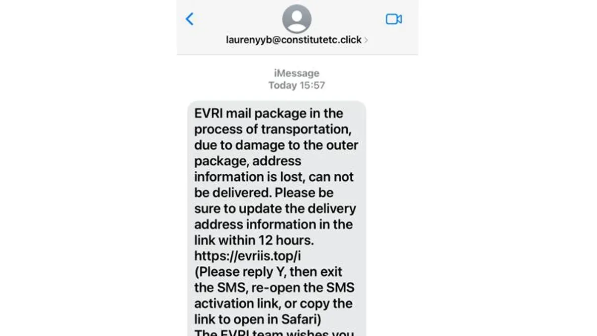 Is Evri delivery text message scam real and can you get scammed by text – Evri scam text