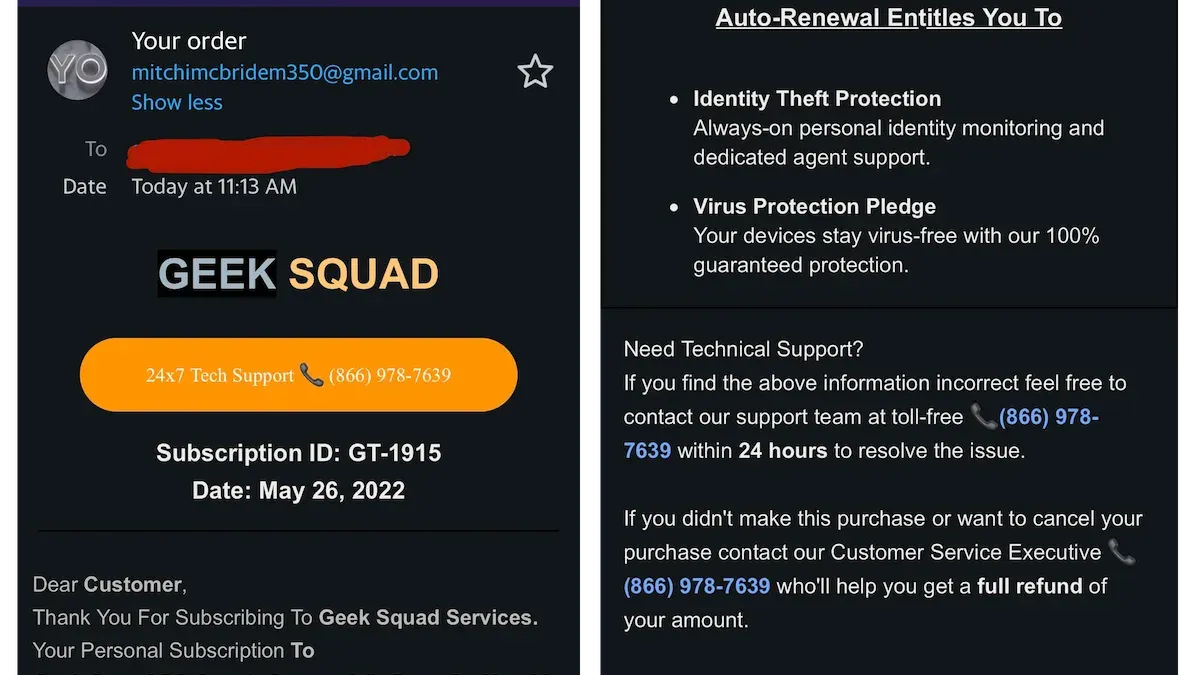 How to report a Geek Squad scam email or phishing email – Geek Squad scam email