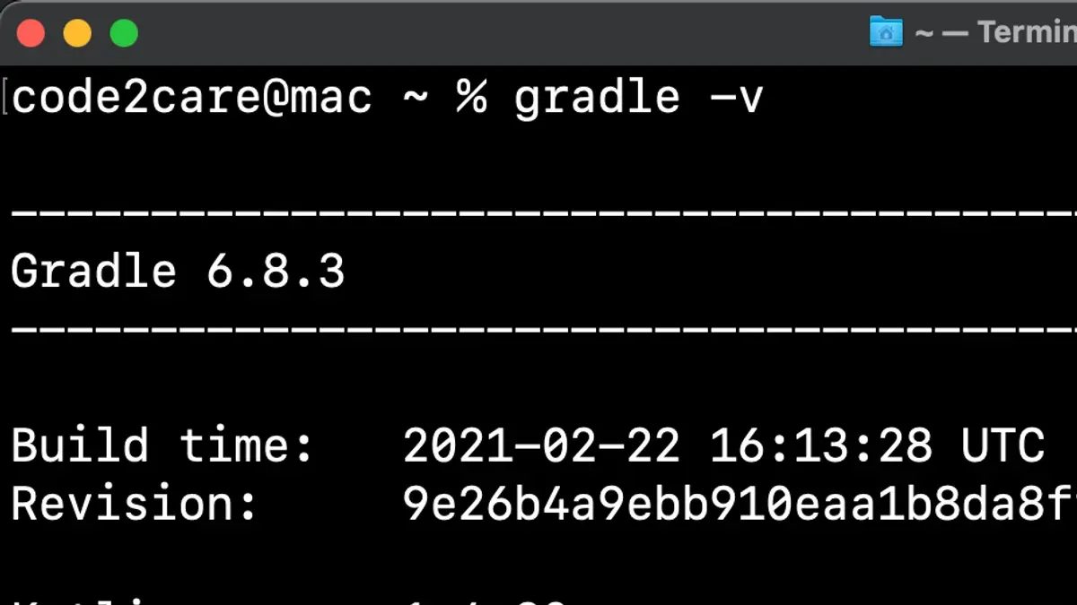 How to install Gradle on Mac using the terminal (manual method) – how to install Gradle on Mac