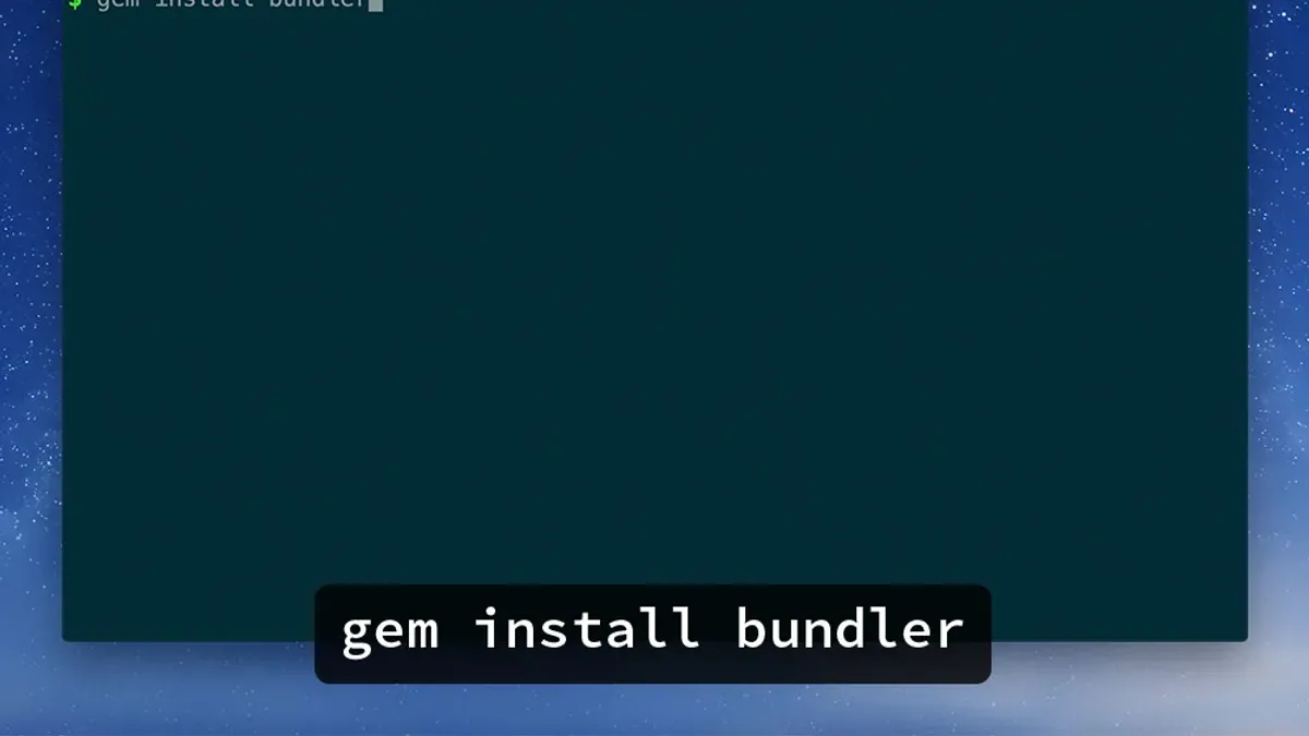 Install Jekyll and Bundler gems – how to install Jekyll on Mac