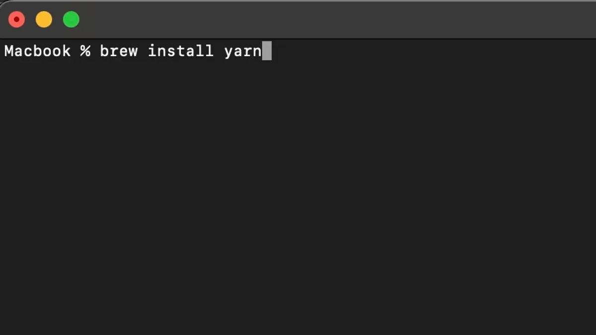 How to install Yarn on Mac without Homebrew – how to install Yarn on Mac
