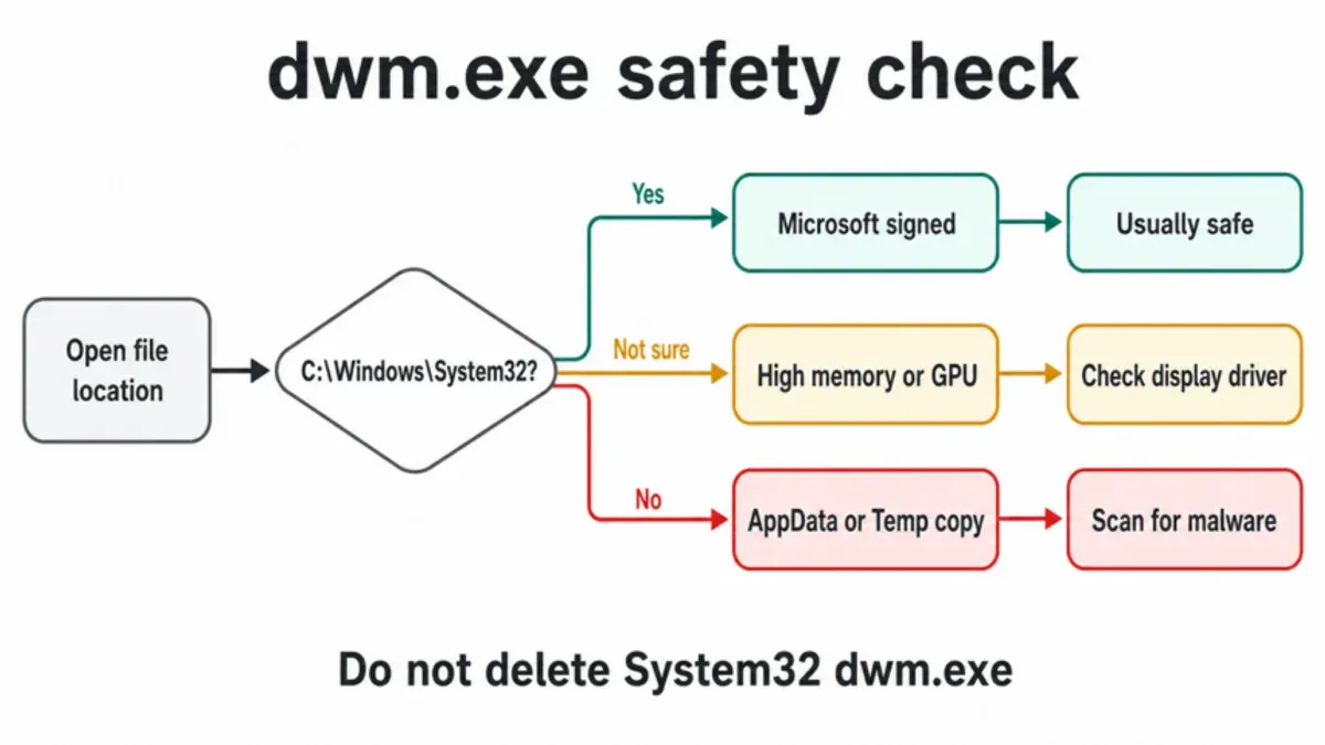 Is dwm.exe a virus? How to detect malware impersonating dwm.exe – is dwm.exe a virus