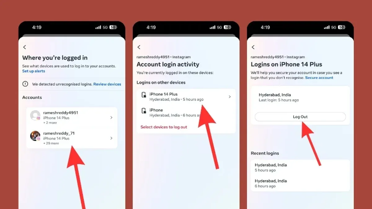 How to log out of Instagram on all devices from a computer or laptop – how to log out of Instagram on all devices