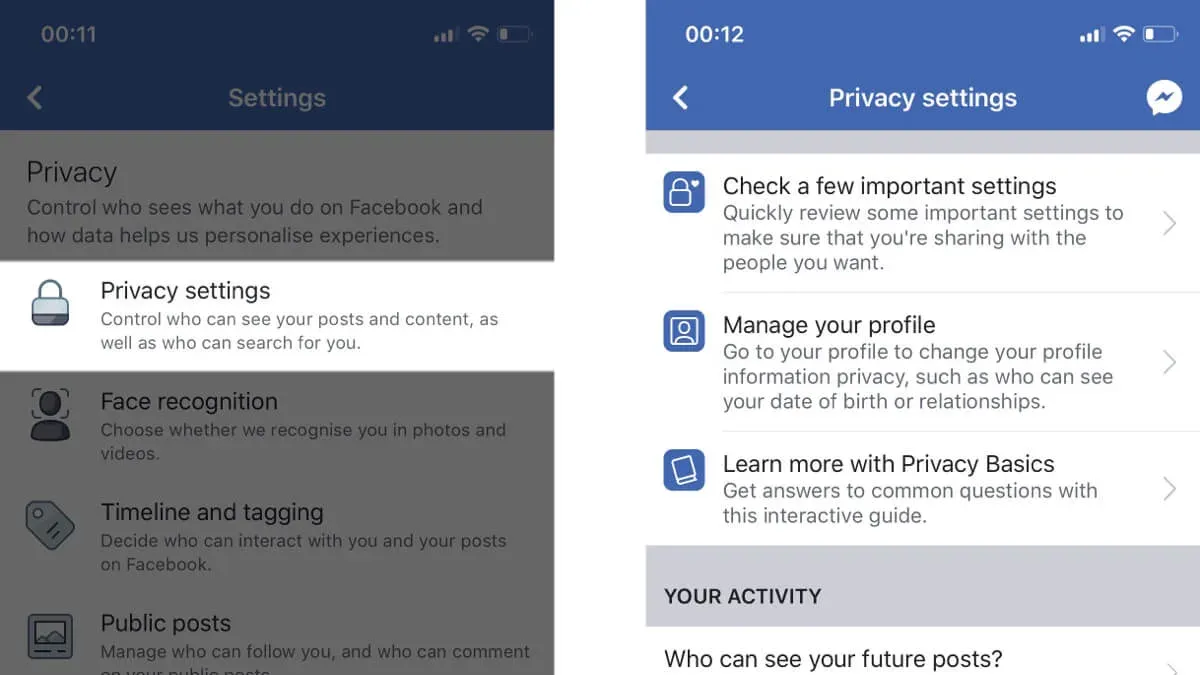 How to get help on Messenger privacy – Messenger privacy settings