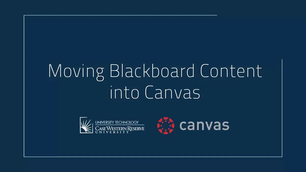 What this advice does not cover – moving from Blackboard to Canvas checklist