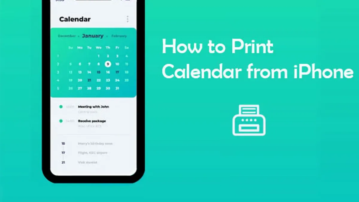 How Do I Print a Monthly Calendar from Apple Calendar on iPhone? – how to print a monthly calendar in Calendar app