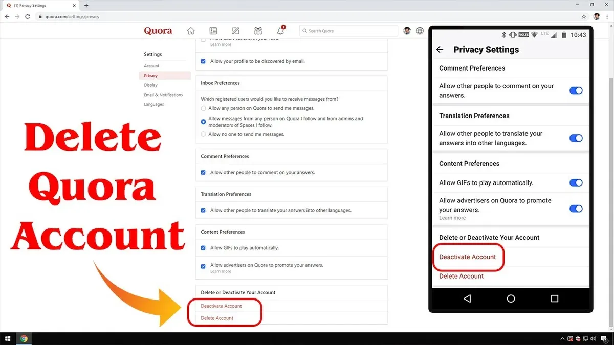 How to cancel or delete your Quora account permanently – how to secure your Quora account