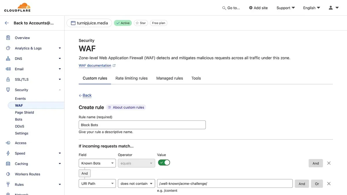 Troubleshooting common issues with Cloudflare WAF rules – how to set up Cloudflare WAF rules