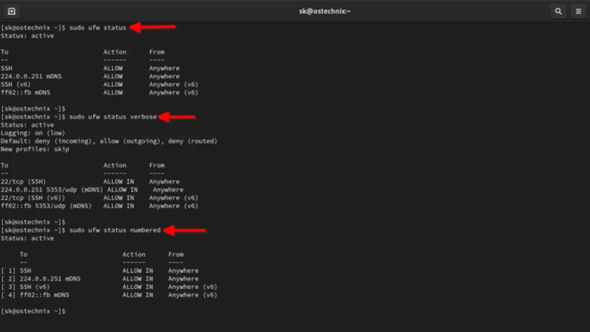 How to enable UFW firewall and verify its status – how to set up UFW firewall on Linux