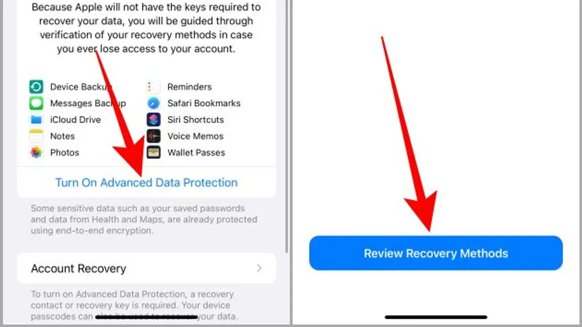 Security implications and recovery considerations – how to turn on Advanced Data Protection iCloud