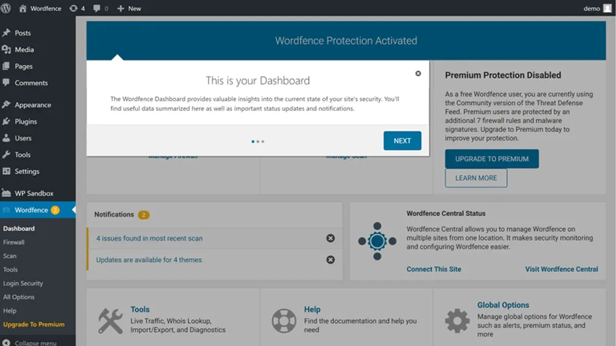 User interface and ease of use for different skill levels – Wordfence vs MalCare