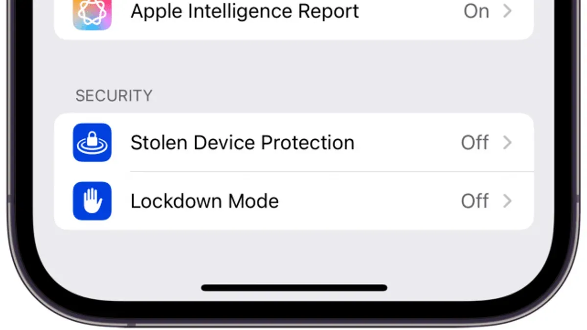 iPhone screen showing how to check app privacy report iPhone with privacy settings