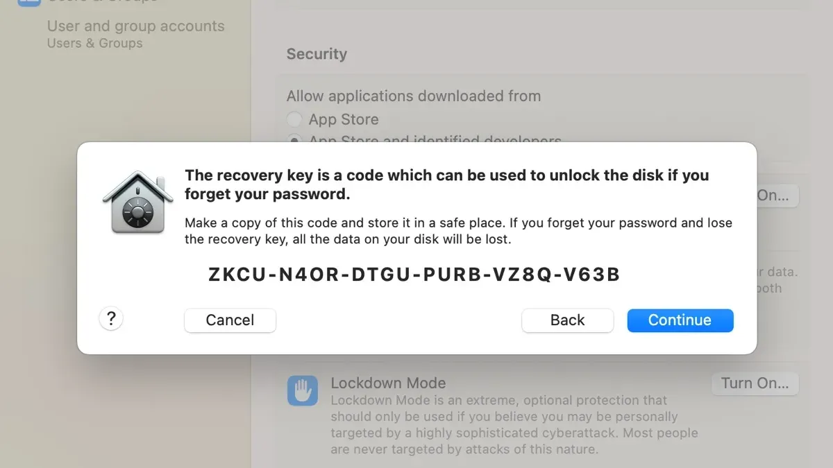 How to find FileVault recovery key on Mac screen for data recovery