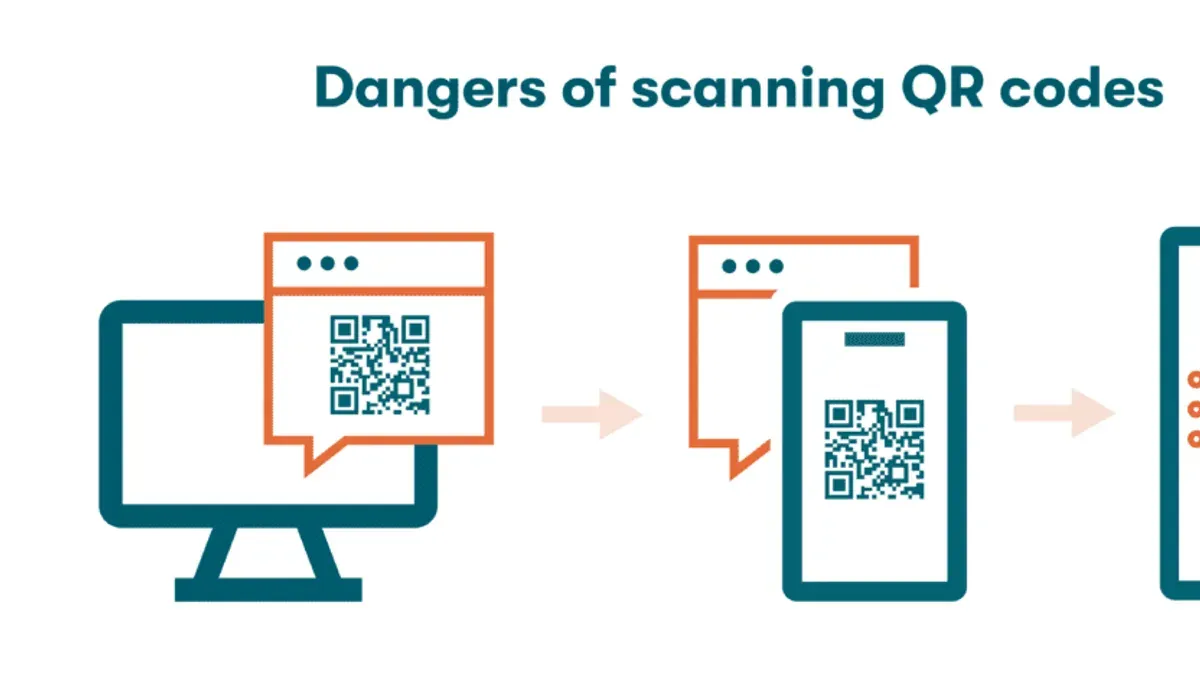 Person scanning a QR code with a smartphone, illustrating can you get a virus from scanning a QR code