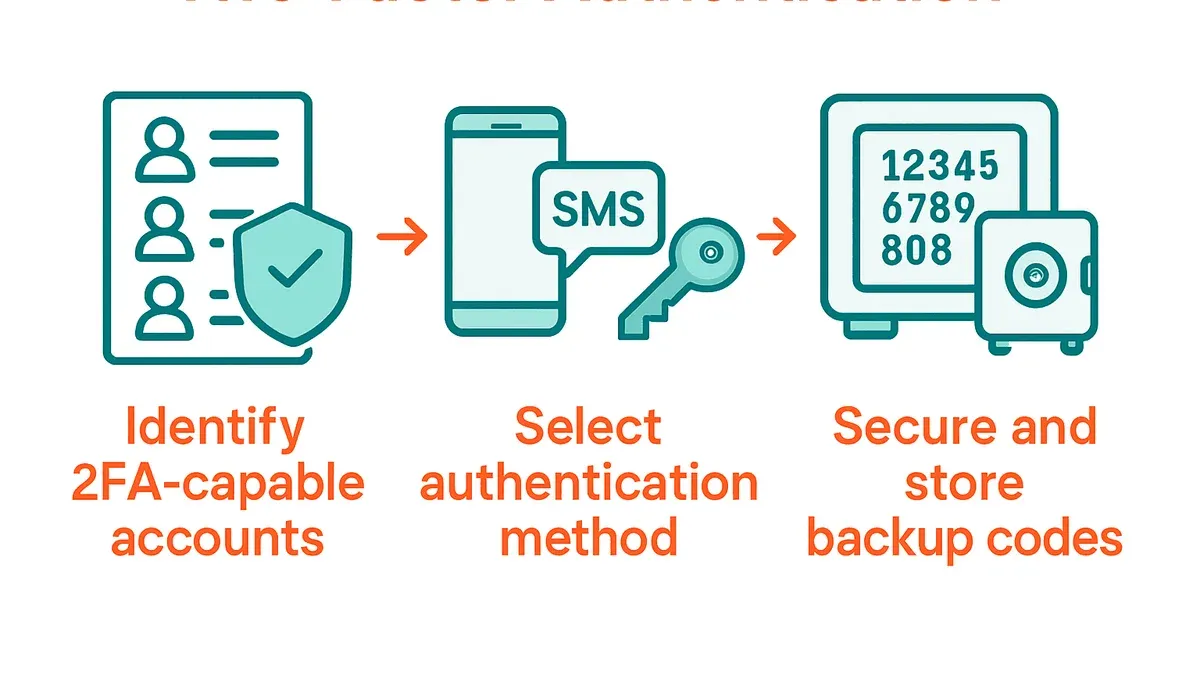 Person completing Ally Bank two-factor authentication setup on smartphone