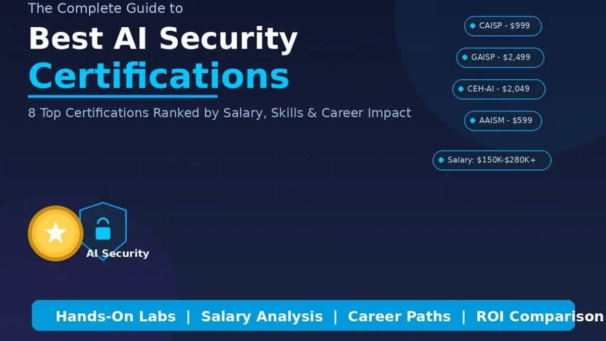 Professional studying best certifications for AI security researcher on computer