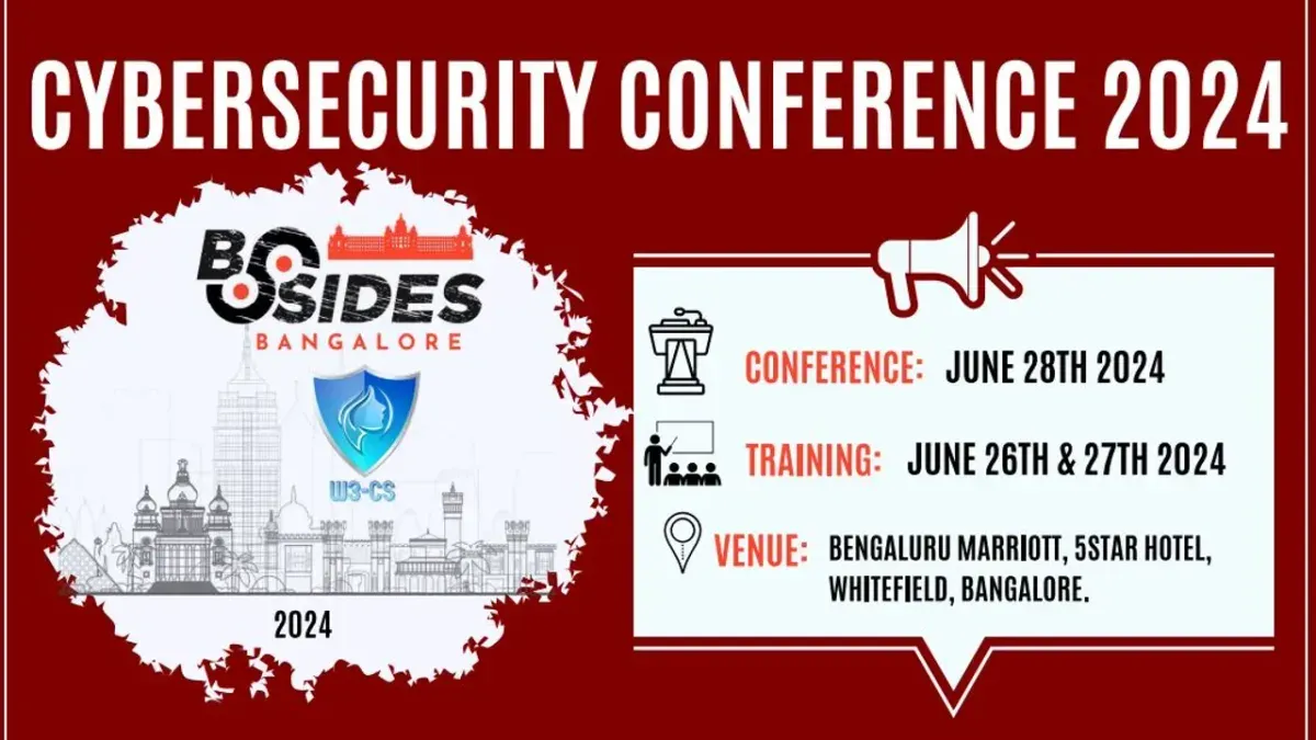 Attendees networking at a BSides security conference in an informal setting