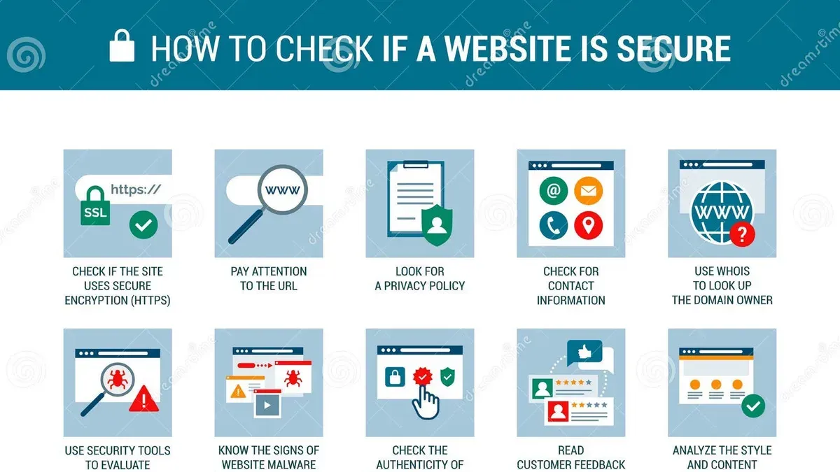Person checking how to check if a website is legit on a laptop