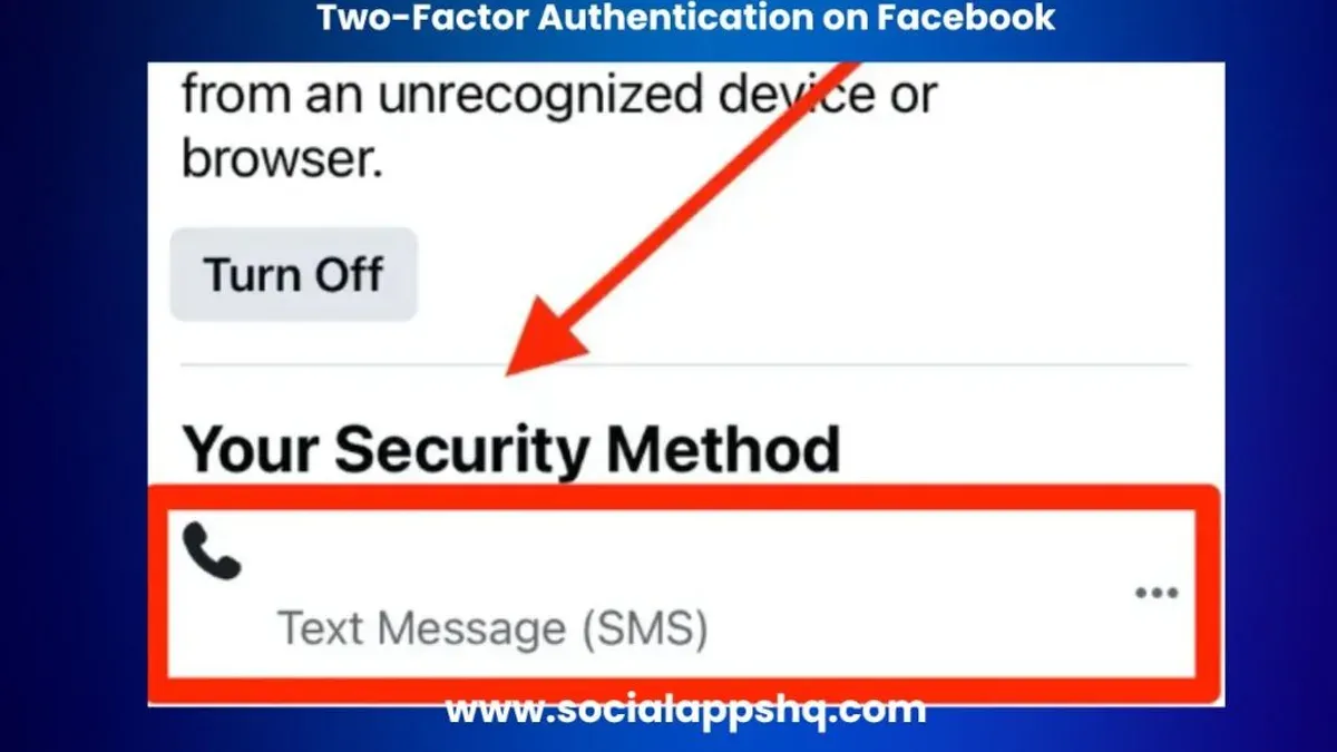 User troubleshooting Facebook two-factor authentication code not working on smartphone