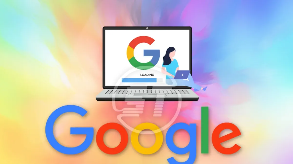 Teacher guiding students on using Google Sites with low tech confidence
