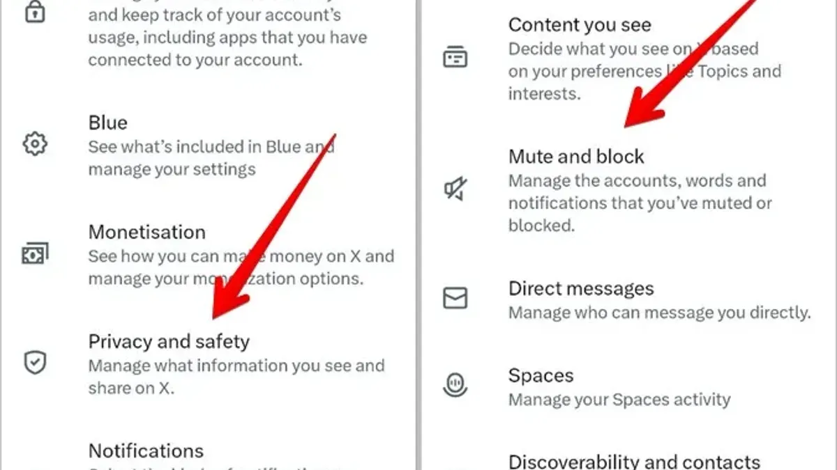 How to block someone on X (Twitter) shown on smartphone screen