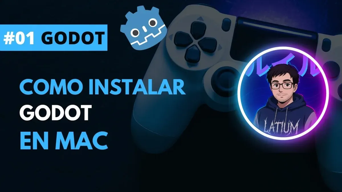 How to install Godot on Mac shown on a MacBook screen