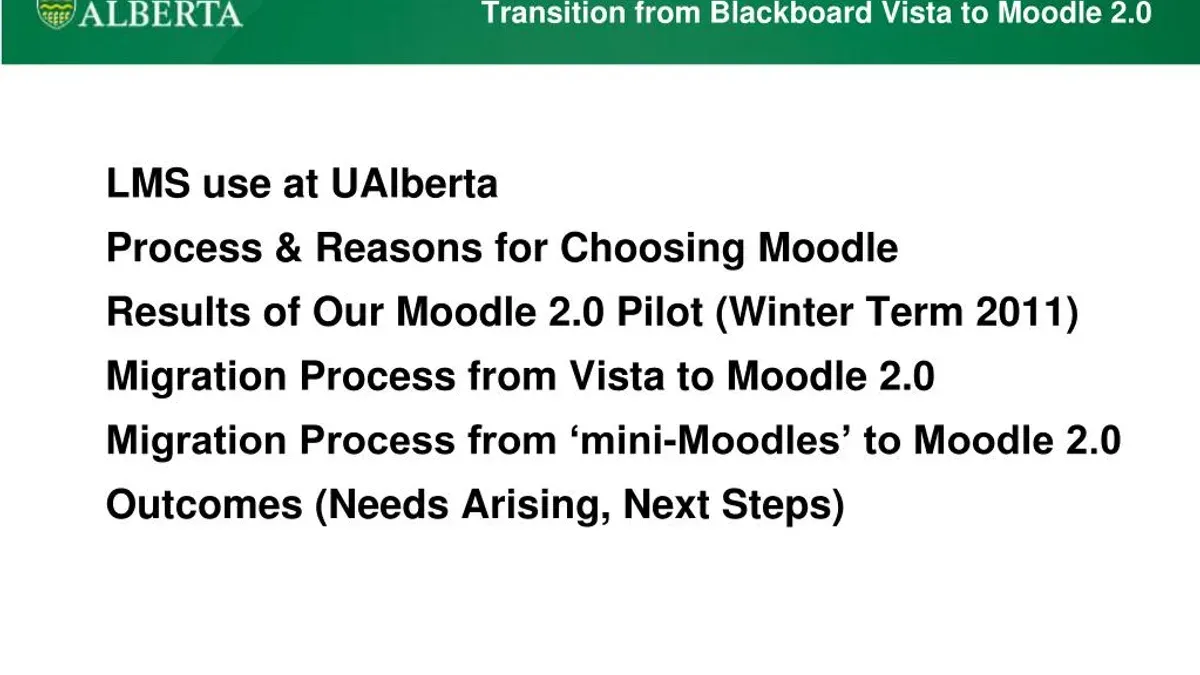Moving from Blackboard to Moodle checklist displayed on laptop screen during migration
