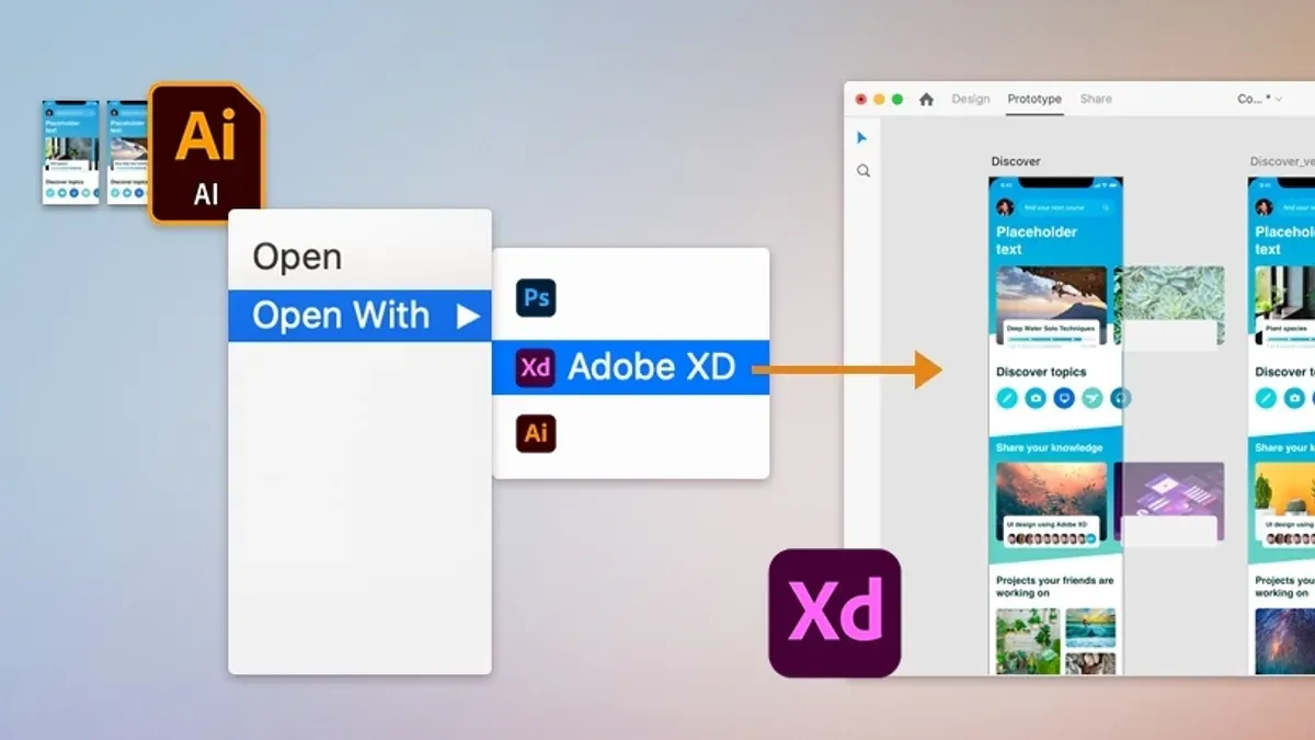 How to open.xd file on Mac displayed on a MacBook screen