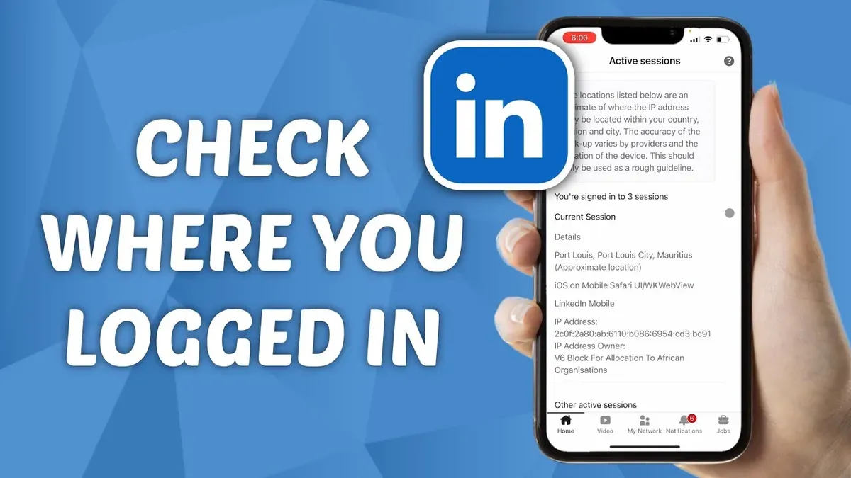 User viewing how to see where you're logged into LinkedIn on laptop screen