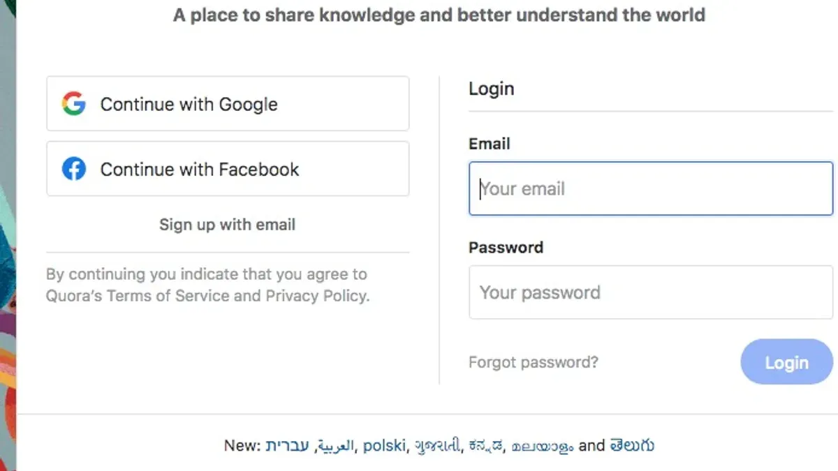 Person checking how to see where you're logged into Quora on smartphone