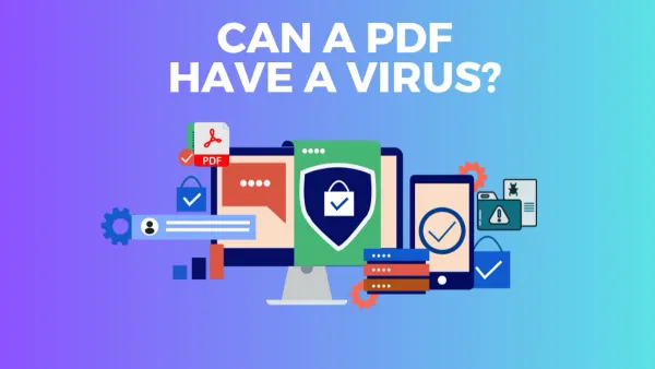 Person opening a PDF on a laptop illustrating can you get a virus from a PDF