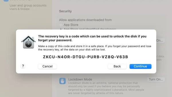 How to find FileVault recovery key on Mac screen for data recovery