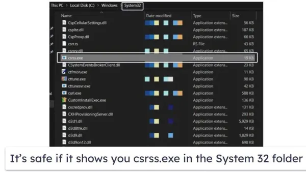 Windows Task Manager displaying csrss.exe process to check if csrss.exe is a virus