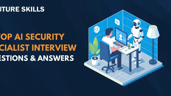 Interview scene showing AI security researcher interview questions being discussed