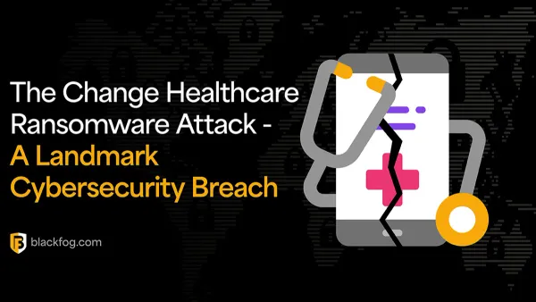 IT security analyst examining Change Healthcare data breach details on multiple screens