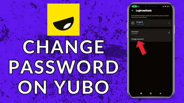 User changing Yubo password on smartphone and laptop for account security