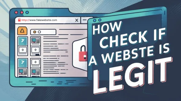 Person checking how to check if an online store is legit on a laptop