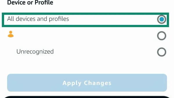 Person deleting Alexa recordings on smartphone to manage voice data privacy