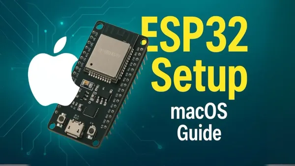 How to install ESP32 drivers on Mac shown by connecting ESP32 device to Mac laptop