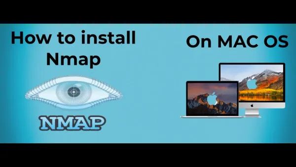 Person using MacBook terminal to install and run Nmap on Mac