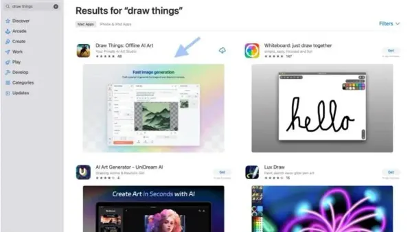 How to install Stable Diffusion with Draw Things on Mac displayed on laptop screen
